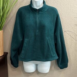 Women’s Quarter-Zip Fleece Pullover Jacket Sweatshirt